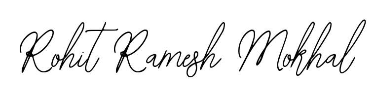 Looking for an artistic signature for Rohit Ramesh Mokhal? The Bearetta-2O07w calligraphy style gives a sophisticated flow suitable for business cards and emails. Rohit Ramesh Mokhal signature style 12 images and pictures png