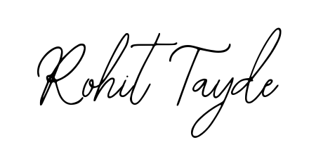 The Bearetta-2O07w font gives name Rohit Tayde a signature that looks effortless yet distinguished. Download high-res PNG instantly. Rohit Tayde signature style 12 images and pictures png