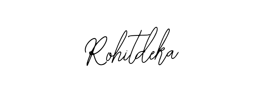 Design your own signature with our free online signature maker. With this signature software, you can create a handwritten (Bearetta-2O07w) signature for name Rohitdeka. Rohitdeka signature style 12 images and pictures png