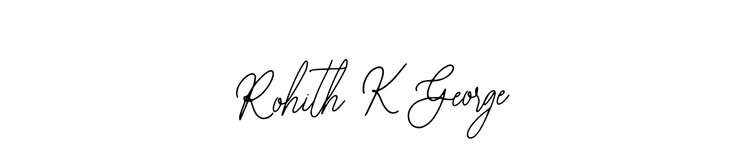 Bearetta-2O07w is a professional signature style that is perfect for those who want to add a touch of class to their signature. It is also a great choice for those who want to make their signature more unique. Get Rohith K George name to fancy signature for free. Rohith K George signature style 12 images and pictures png