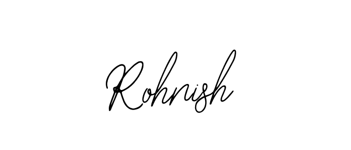 Design your own signature with our free online signature maker. With this signature software, you can create a handwritten (Bearetta-2O07w) signature for name Rohnish. Rohnish signature style 12 images and pictures png