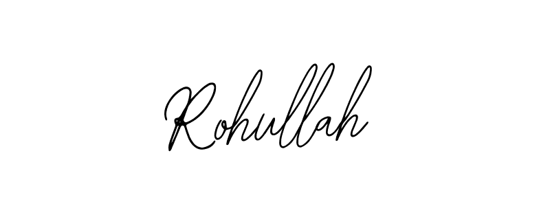 Design your own signature with our free online signature maker. With this signature software, you can create a handwritten (Bearetta-2O07w) signature for name Rohullah. Rohullah signature style 12 images and pictures png