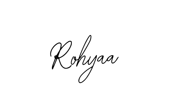 Use a signature maker to create a handwritten signature online. With this signature software, you can design (Bearetta-2O07w) your own signature for name Rohyaa. Rohyaa signature style 12 images and pictures png