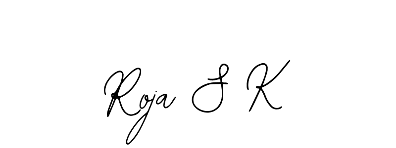 You can use this online signature creator to create a handwritten signature for the name Roja S K. This is the best online autograph maker. Roja S K signature style 12 images and pictures png