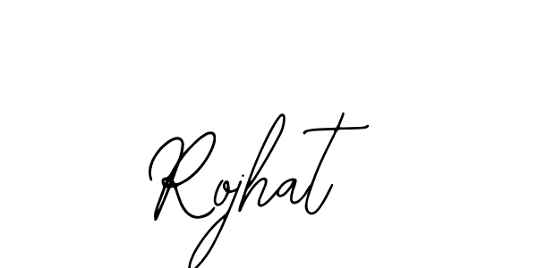 How to make Rojhat name signature. Use Bearetta-2O07w style for creating short signs online. This is the latest handwritten sign. Rojhat signature style 12 images and pictures png