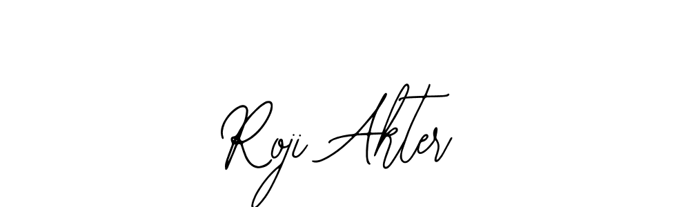 Design your own signature with our free online signature maker. With this signature software, you can create a handwritten (Bearetta-2O07w) signature for name Roji Akter. Roji Akter signature style 12 images and pictures png