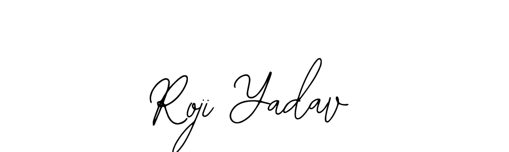 How to make Roji Yadav name signature. Use Bearetta-2O07w style for creating short signs online. This is the latest handwritten sign. Roji Yadav signature style 12 images and pictures png