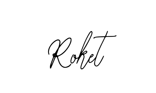Design your own signature with our free online signature maker. With this signature software, you can create a handwritten (Bearetta-2O07w) signature for name Roket. Roket signature style 12 images and pictures png