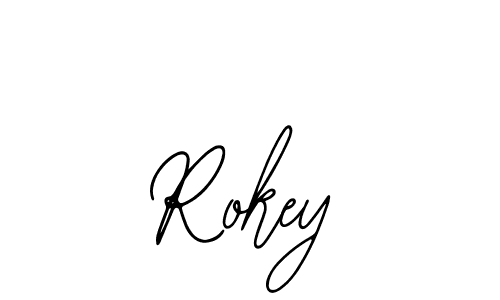 How to make Rokey name signature. Use Bearetta-2O07w style for creating short signs online. This is the latest handwritten sign. Rokey signature style 12 images and pictures png