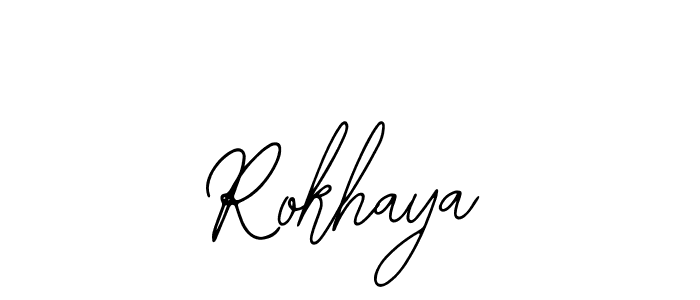 Also we have Rokhaya name is the best signature style. Create professional handwritten signature collection using Bearetta-2O07w autograph style. Rokhaya signature style 12 images and pictures png