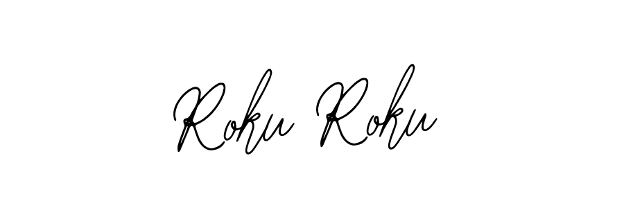 The best way (Bearetta-2O07w) to make a short signature is to pick only two or three words in your name. The name Roku Roku include a total of six letters. For converting this name. Roku Roku signature style 12 images and pictures png