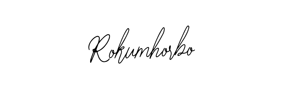 Design your own signature with our free online signature maker. With this signature software, you can create a handwritten (Bearetta-2O07w) signature for name Rokumhorbo. Rokumhorbo signature style 12 images and pictures png