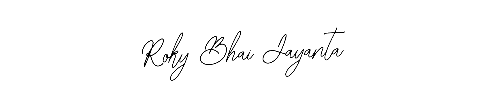 Here are the top 10 professional signature styles for the name Roky Bhai Jayanta. These are the best autograph styles you can use for your name. Roky Bhai Jayanta signature style 12 images and pictures png