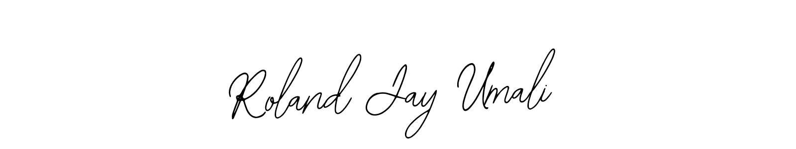 Use a signature maker to create a handwritten signature online. With this signature software, you can design (Bearetta-2O07w) your own signature for name Roland Jay Umali. Roland Jay Umali signature style 12 images and pictures png