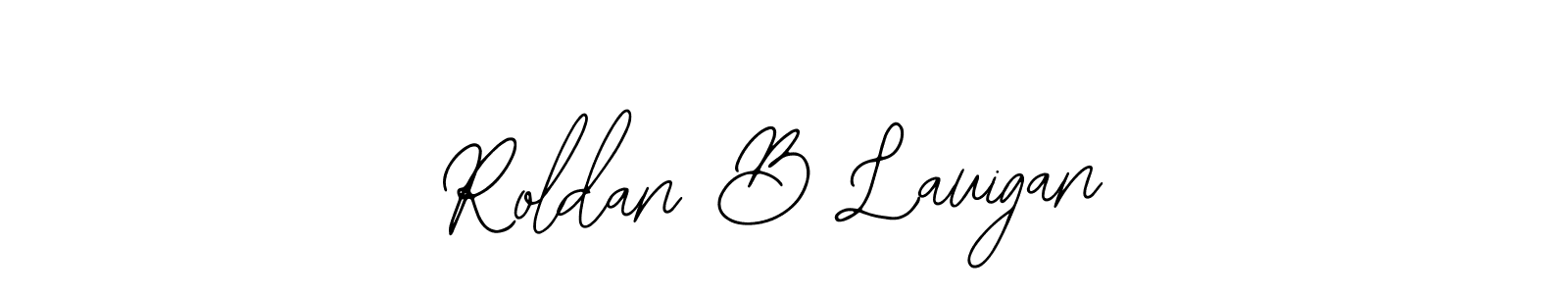 Create a beautiful signature design for name Roldan B Lauigan. With this signature (Bearetta-2O07w) fonts, you can make a handwritten signature for free. Roldan B Lauigan signature style 12 images and pictures png