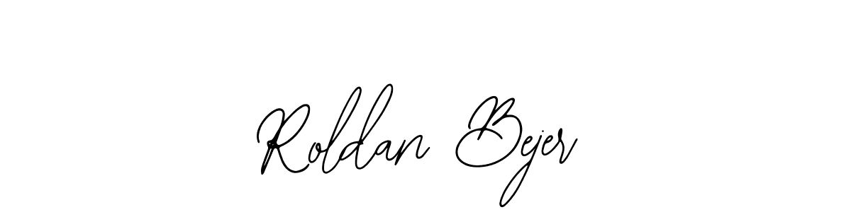 This is the best signature style for the Roldan Bejer name. Also you like these signature font (Bearetta-2O07w). Mix name signature. Roldan Bejer signature style 12 images and pictures png