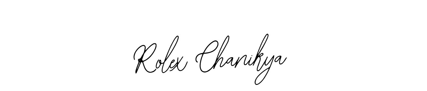 You should practise on your own different ways (Bearetta-2O07w) to write your name (Rolex Chanikya) in signature. don't let someone else do it for you. Rolex Chanikya signature style 12 images and pictures png