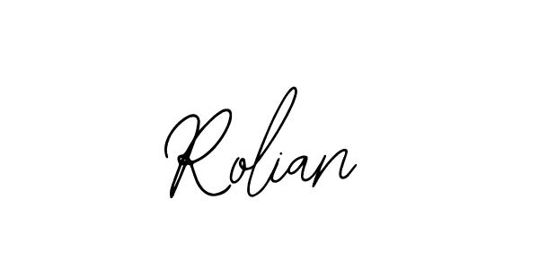 Design your own signature with our free online signature maker. With this signature software, you can create a handwritten (Bearetta-2O07w) signature for name Rolian. Rolian signature style 12 images and pictures png