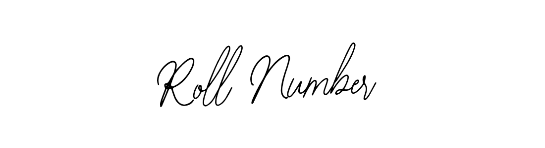 Design your own signature with our free online signature maker. With this signature software, you can create a handwritten (Bearetta-2O07w) signature for name Roll Number. Roll Number signature style 12 images and pictures png