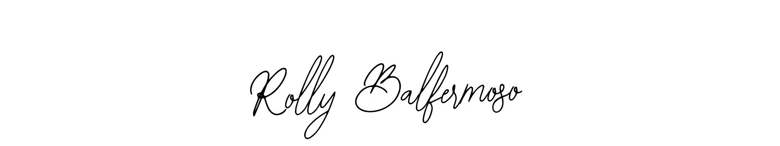 Bearetta-2O07w is a professional signature style that is perfect for those who want to add a touch of class to their signature. It is also a great choice for those who want to make their signature more unique. Get Rolly Balfermoso name to fancy signature for free. Rolly Balfermoso signature style 12 images and pictures png