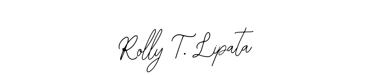 Make a short Rolly T. Lipata signature style. Manage your documents anywhere anytime using Bearetta-2O07w. Create and add eSignatures, submit forms, share and send files easily. Rolly T. Lipata signature style 12 images and pictures png