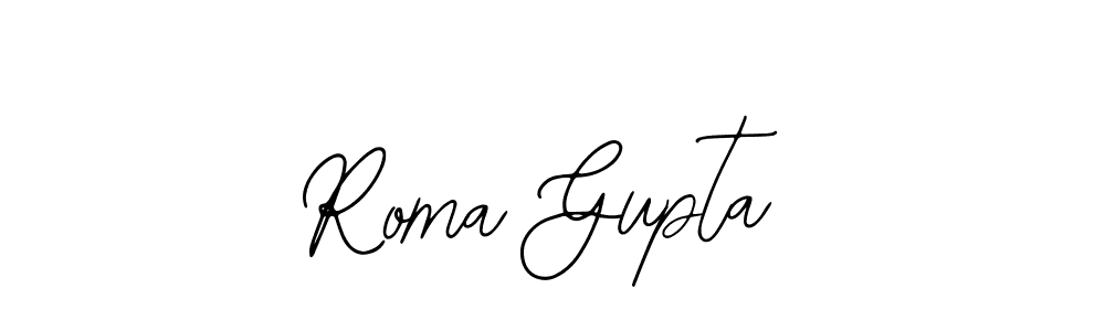 The best way (Bearetta-2O07w) to make a short signature is to pick only two or three words in your name. The name Roma Gupta include a total of six letters. For converting this name. Roma Gupta signature style 12 images and pictures png