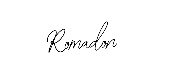 Create a beautiful signature design for name Romadon. With this signature (Bearetta-2O07w) fonts, you can make a handwritten signature for free. Romadon signature style 12 images and pictures png