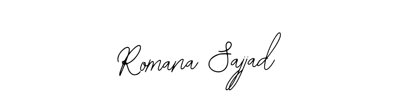 It looks lik you need a new signature style for name Romana Sajjad. Design unique handwritten (Bearetta-2O07w) signature with our free signature maker in just a few clicks. Romana Sajjad signature style 12 images and pictures png