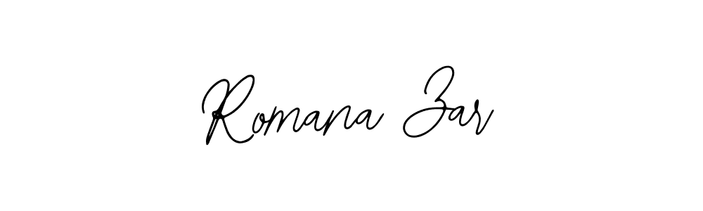 Bearetta-2O07w is a professional signature style that is perfect for those who want to add a touch of class to their signature. It is also a great choice for those who want to make their signature more unique. Get Romana Zar name to fancy signature for free. Romana Zar signature style 12 images and pictures png