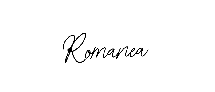 Bearetta-2O07w is a professional signature style that is perfect for those who want to add a touch of class to their signature. It is also a great choice for those who want to make their signature more unique. Get Romanea name to fancy signature for free. Romanea signature style 12 images and pictures png