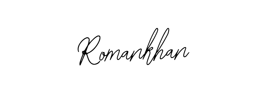 You should practise on your own different ways (Bearetta-2O07w) to write your name (Romankhan) in signature. don't let someone else do it for you. Romankhan signature style 12 images and pictures png