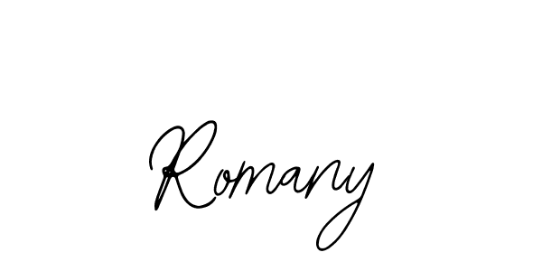 Create a beautiful signature design for name Romany. With this signature (Bearetta-2O07w) fonts, you can make a handwritten signature for free. Romany signature style 12 images and pictures png