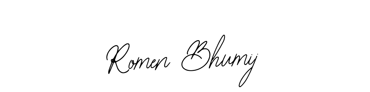 Romen Bhumij stylish signature style. Best Handwritten Sign (Bearetta-2O07w) for my name. Handwritten Signature Collection Ideas for my name Romen Bhumij. Romen Bhumij signature style 12 images and pictures png
