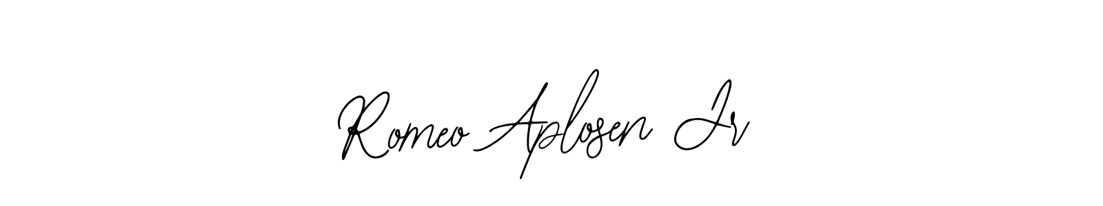 How to Draw Romeo Aplosen Jr signature style? Bearetta-2O07w is a latest design signature styles for name Romeo Aplosen Jr. Romeo Aplosen Jr signature style 12 images and pictures png