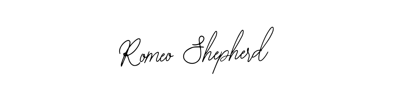 Romeo Shepherd stylish signature style. Best Handwritten Sign (Bearetta-2O07w) for my name. Handwritten Signature Collection Ideas for my name Romeo Shepherd. Romeo Shepherd signature style 12 images and pictures png