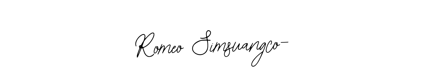 It looks lik you need a new signature style for name Romeo Simsuangco-. Design unique handwritten (Bearetta-2O07w) signature with our free signature maker in just a few clicks. Romeo Simsuangco- signature style 12 images and pictures png