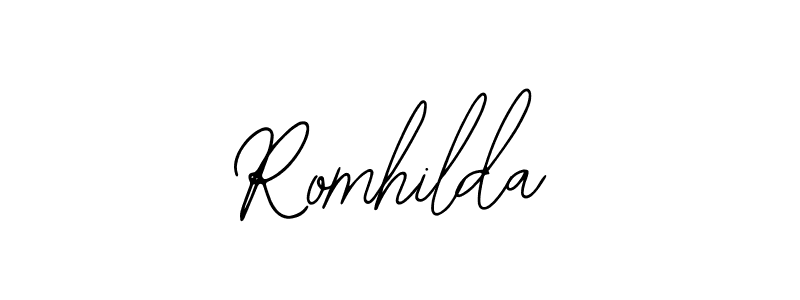 Make a beautiful signature design for name Romhilda. With this signature (Bearetta-2O07w) style, you can create a handwritten signature for free. Romhilda signature style 12 images and pictures png