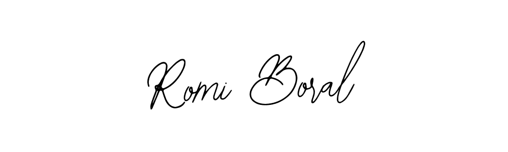 Make a beautiful signature design for name Romi Boral. Use this online signature maker to create a handwritten signature for free. Romi Boral signature style 12 images and pictures png