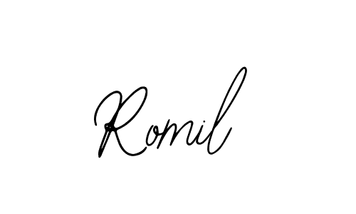 Romil stylish signature style. Best Handwritten Sign (Bearetta-2O07w) for my name. Handwritten Signature Collection Ideas for my name Romil. Romil signature style 12 images and pictures png