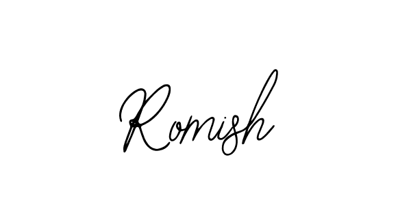 Romish stylish signature style. Best Handwritten Sign (Bearetta-2O07w) for my name. Handwritten Signature Collection Ideas for my name Romish. Romish signature style 12 images and pictures png