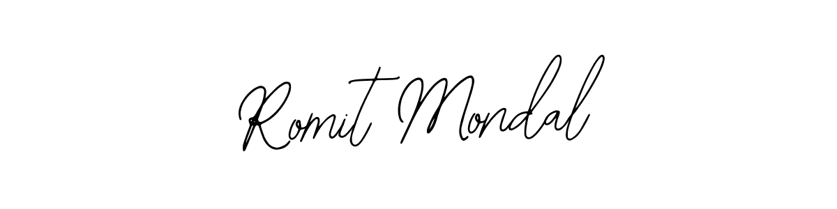 if you are searching for the best signature style for your name Romit Mondal. so please give up your signature search. here we have designed multiple signature styles  using Bearetta-2O07w. Romit Mondal signature style 12 images and pictures png