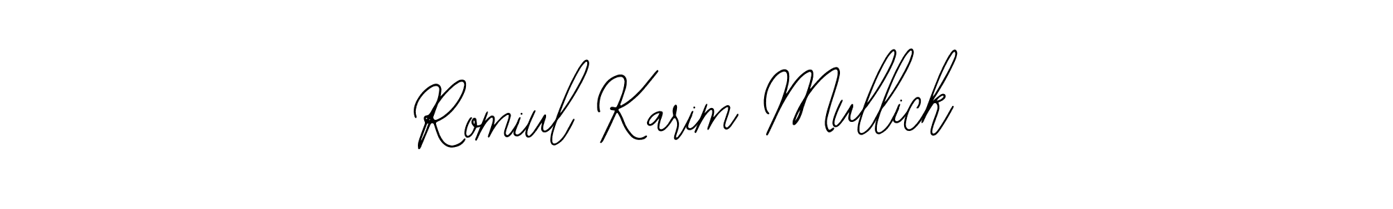 Make a beautiful signature design for name Romiul Karim Mullick. With this signature (Bearetta-2O07w) style, you can create a handwritten signature for free. Romiul Karim Mullick signature style 12 images and pictures png