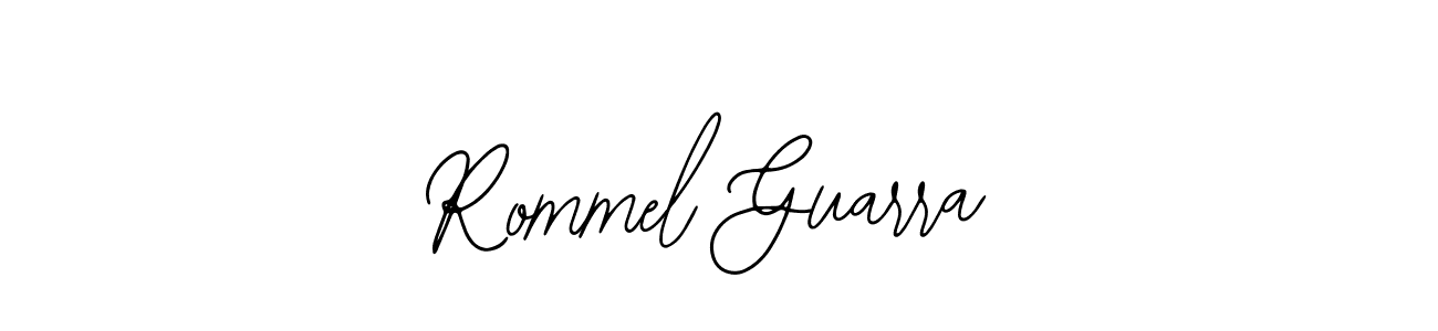 You should practise on your own different ways (Bearetta-2O07w) to write your name (Rommel Guarra) in signature. don't let someone else do it for you. Rommel Guarra signature style 12 images and pictures png