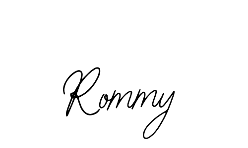 How to make Rommy signature? Bearetta-2O07w is a professional autograph style. Create handwritten signature for Rommy name. Rommy signature style 12 images and pictures png