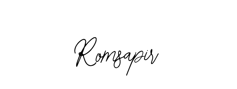 How to make Romsapir signature? Bearetta-2O07w is a professional autograph style. Create handwritten signature for Romsapir name. Romsapir signature style 12 images and pictures png