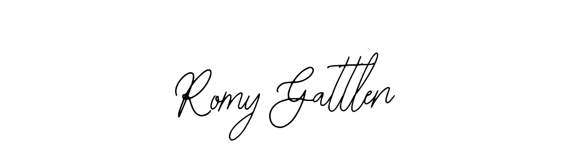 Similarly Bearetta-2O07w is the best handwritten signature design. Signature creator online .You can use it as an online autograph creator for name Romy Gattlen. Romy Gattlen signature style 12 images and pictures png