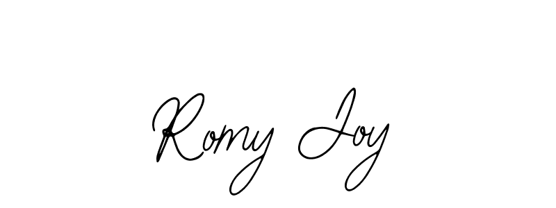 Also You can easily find your signature by using the search form. We will create Romy Joy name handwritten signature images for you free of cost using Bearetta-2O07w sign style. Romy Joy signature style 12 images and pictures png