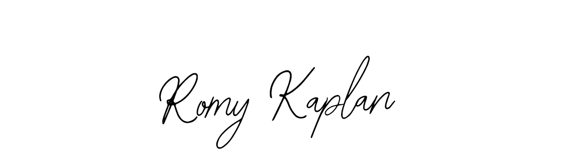 How to make Romy Kaplan name signature. Use Bearetta-2O07w style for creating short signs online. This is the latest handwritten sign. Romy Kaplan signature style 12 images and pictures png