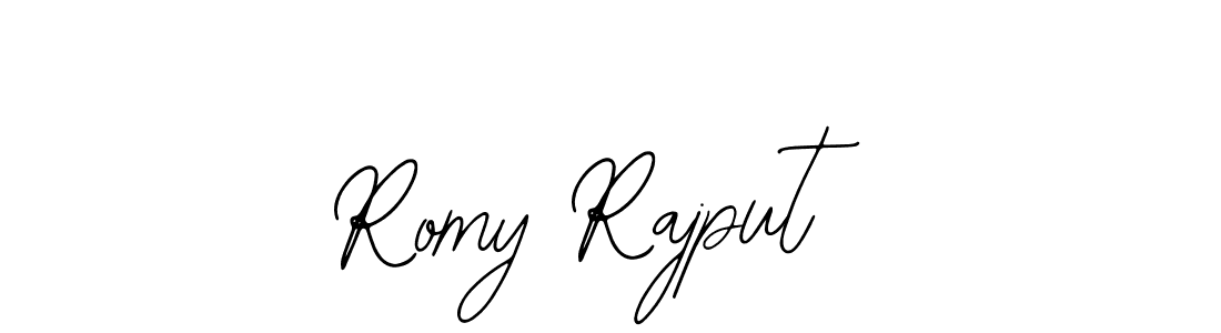if you are searching for the best signature style for your name Romy Rajput. so please give up your signature search. here we have designed multiple signature styles  using Bearetta-2O07w. Romy Rajput signature style 12 images and pictures png