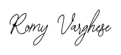 The Bearetta-2O07w typeface gives name Romy Varghese a refined look. Suitable for certificates, diplomas, and official verification. Romy Varghese signature style 12 images and pictures png